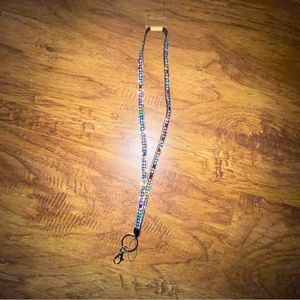 Iron Orchid Rhinestone Lanyard! NWT!